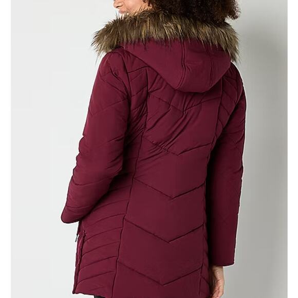 Maralyn And Me Hooded Heavyweight Womens Juniors Puffer Jacket, Sz M -- NWT - Picture 6 of 14